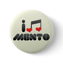 I Love Mento Pinback Button