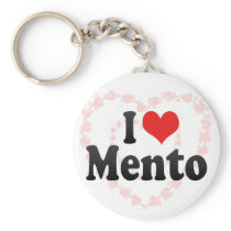 I Love Mento Keychains