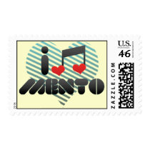 I Love Mento Postage Stamp