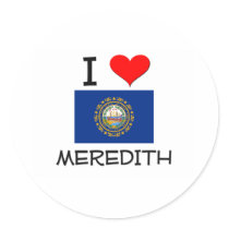 I Love Meredith New Hampshire Stickers