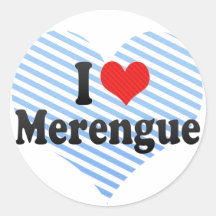 I Love Merengue Sticker