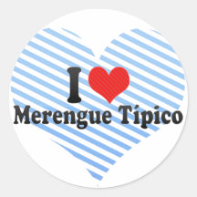 I Love Merengue Típico Sticker