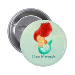 I love Mermaids Buttons