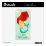 I love Mermaids Decal For iPhone 4S