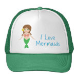 I Love Mermaids Mesh Hats