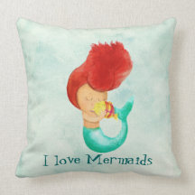 I love Mermaids Pillow