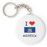 I Love Merrick New York Keychains