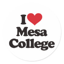 I Love Mesa College! stickers