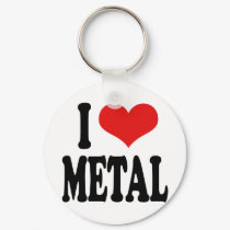I Love Metal keychains