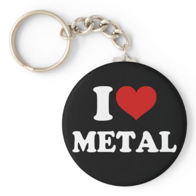 I Love Metal Keychains