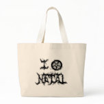 I Love Metal - Pentagram Design Canvas Bag