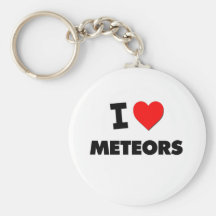 I Love Meteors Key Chain