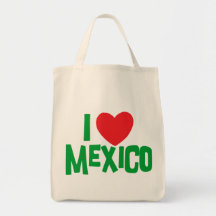 I Love Mexico Tote Bag