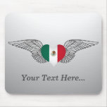 I Love Mexico -wings Mouse Pads