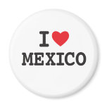 I love Mexico with heart magnets