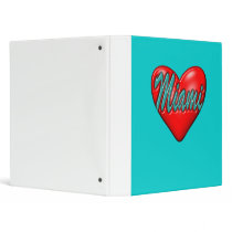 I love Miami Vinyl Binders
