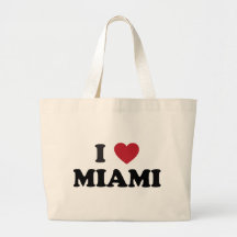 I Love Miami Florida Tote Bag