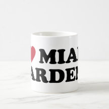 I Love Miami Gardens Florida Coffee Mugs