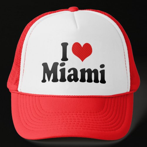 I Love Miami Trucker Hat