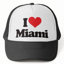 I Love Miami Mesh Hats
