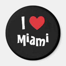 I Love Miami Refrigerator Magnets