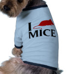 I Love Mice Pet Clothes