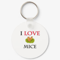 I Love Mice keychains