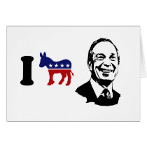 I Love Michael Bloomberg cards by Politicaltshirts I Love Michael Bloomberg cards