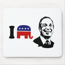 I Love Michael Bloomberg Mousepads