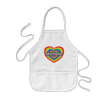 I love Michelle. I love you Michelle. Heart Aprons