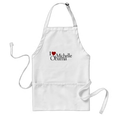 I Love Michelle Obama Apron by worldsfair
