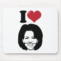 I Love Michelle Obama mousepads