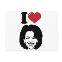 I Love Michelle Obama postcards