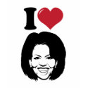 I Love Michelle Obama T-Shirt by HarryTerry I Love Michelle Obama T-Shirt