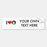 I Love Michelle red plain Bumper Sticker