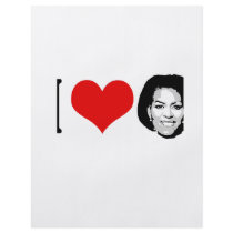 I Love Michelle red plain flyers by obamashirts I Love Michelle red plain flyers