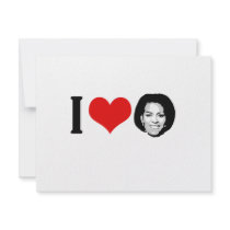 I Love Michelle red plain invitations by obamashirts I Love Michelle red plain invitations