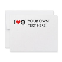 I Love Michelle red plain invitations by obamashirts I Love Michelle red plain invitations