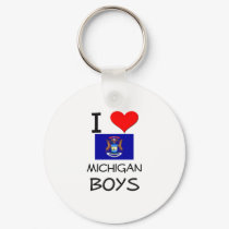 I Love Michigan Boys keychains by flagshirt I Love Michigan Boys keychains
