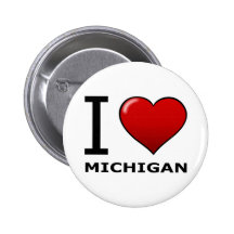 I LOVE MICHIGAN PIN