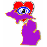 I love Michigan shirt F/B
