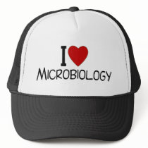 I Love Microbiology Trucker Hat