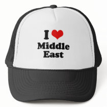 I Love Middle East Tshirt Mesh Hat