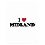 I Love Midland Texas Postcard