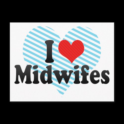 I Love Midwifes Postcard