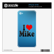 I love Mike Skins For iPhone 4