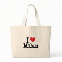 I love Milan heart custom personalized bags by funnycustomtshirts I love Milan heart custom personalized bags