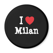 I love Milan heart custom personalized magnets by funnycustomtshirts I love Milan heart custom personalized magnets