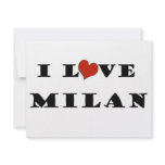 I Love Milan Invitation