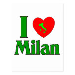 I Love Milan Italy Post Cards